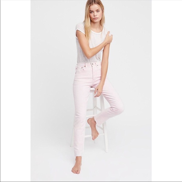 pink 501 levi jeans